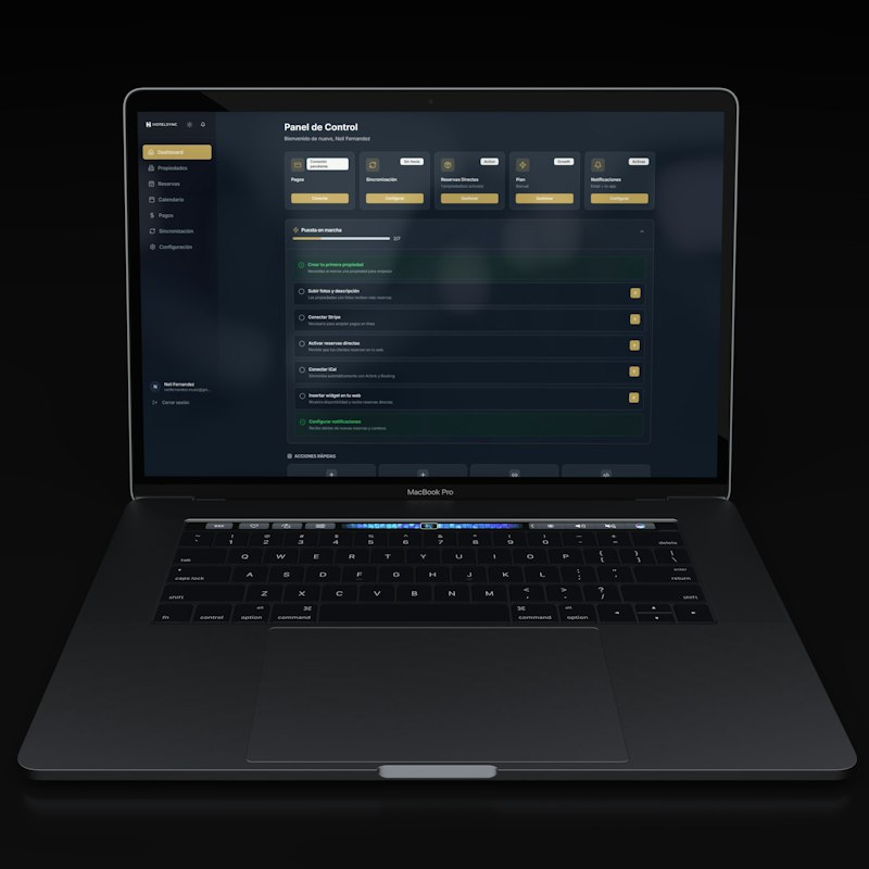 Marketing dashboard on a laptop