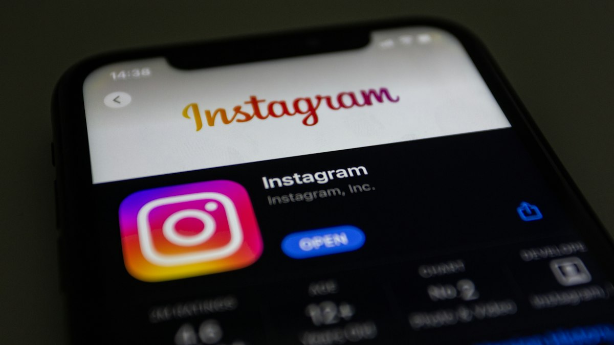 Instagram on an iPhone